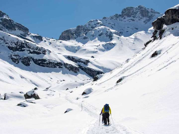 Schneeschuhtour: Ab id Leglerhüttä