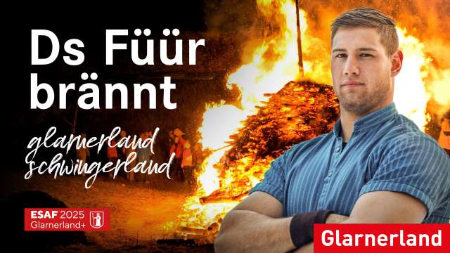 ESAF 2025 Glarnerland+ Das Eidgenössische Schwing- und Älplerfest kommt nach Mollis ins Glarnerland.