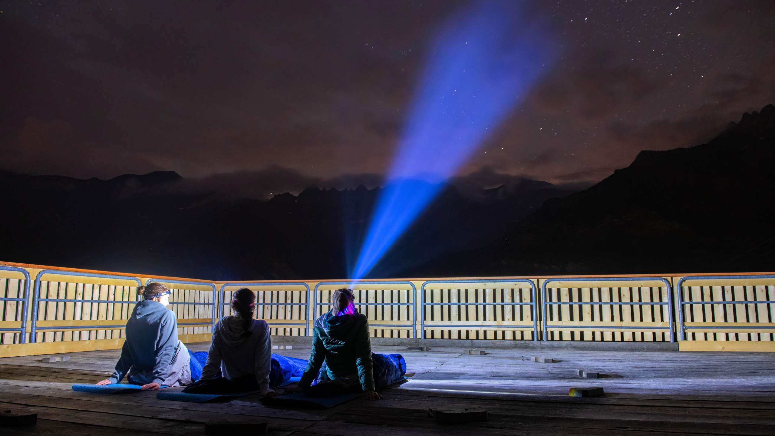 Schlafen unterm Sternenhimmel auf Ämpächli in Elm