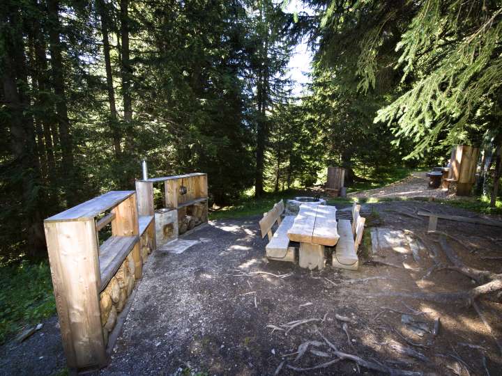 Feuerstelle Grossmuttersküche im Riesenwald