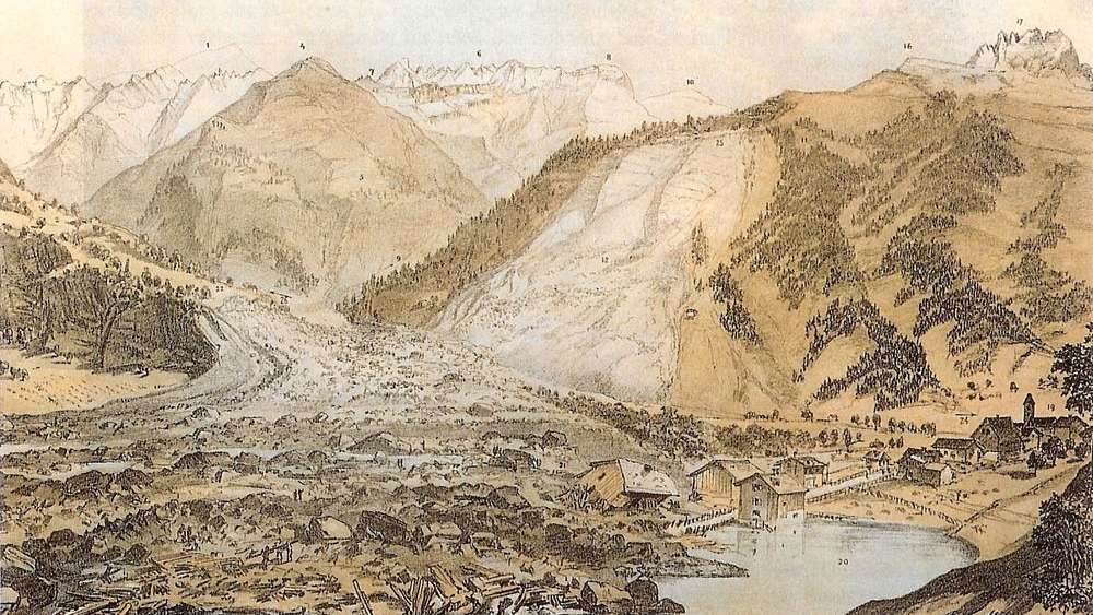 Spurensuche Bergsturz