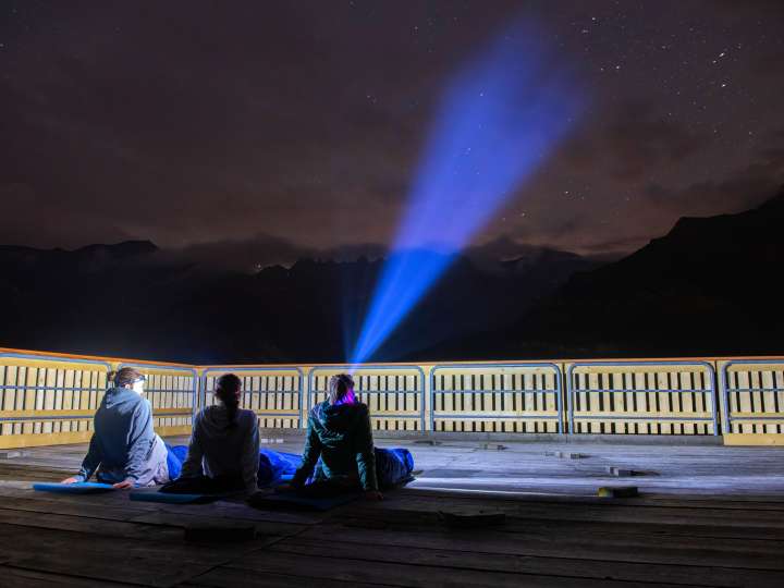 Schlafen unterm Sternenhimmel auf Ämpächli in Elm